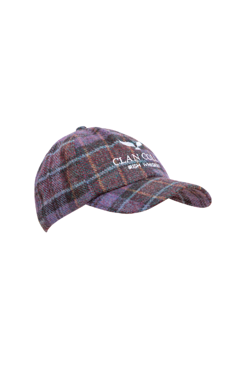 Clan Colla Tweed Cap - Purple